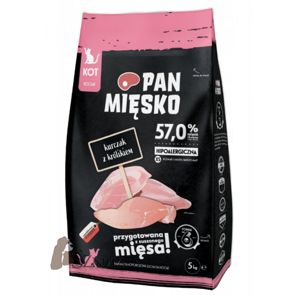 PAN MIĘSKO KOCIAK KURCZAK Z KRÓLIKIEM XS - 5KG