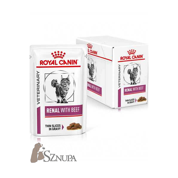 ROYAL CANIN CAT RENAL WITH BEEF 12x85G