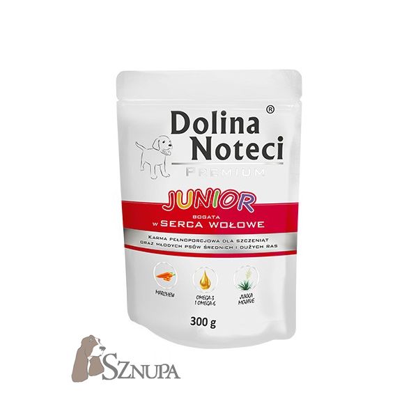 DOLINA NOTECI JUNIOR SERCA WOŁOWE - 300G x 5