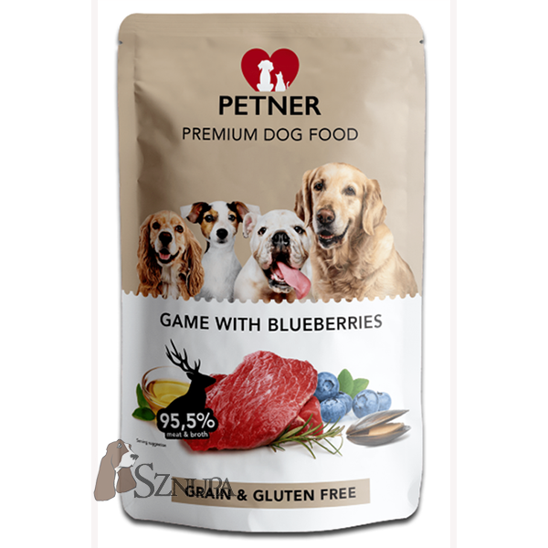 PETNER POUCH GAME WITH BLUEBERRIES - 500G x 10