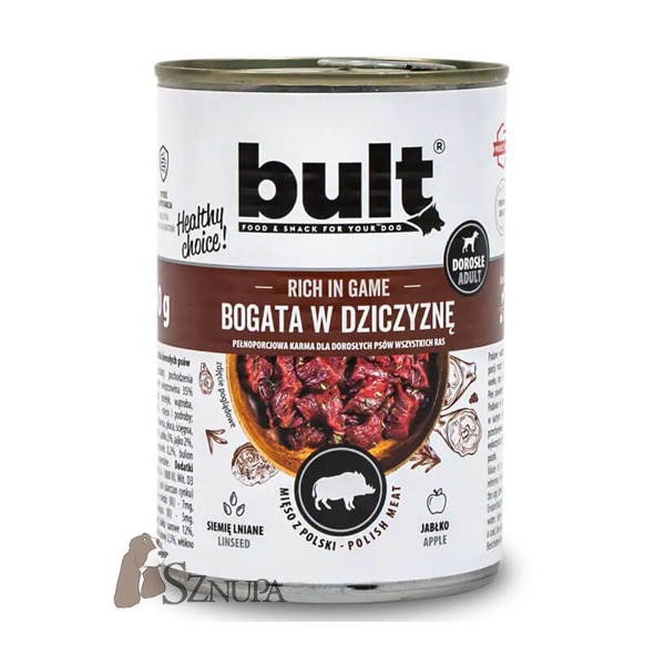 BULT KARMA MOKRA BOGATA W DZICZYZNĘ - 800G x 12