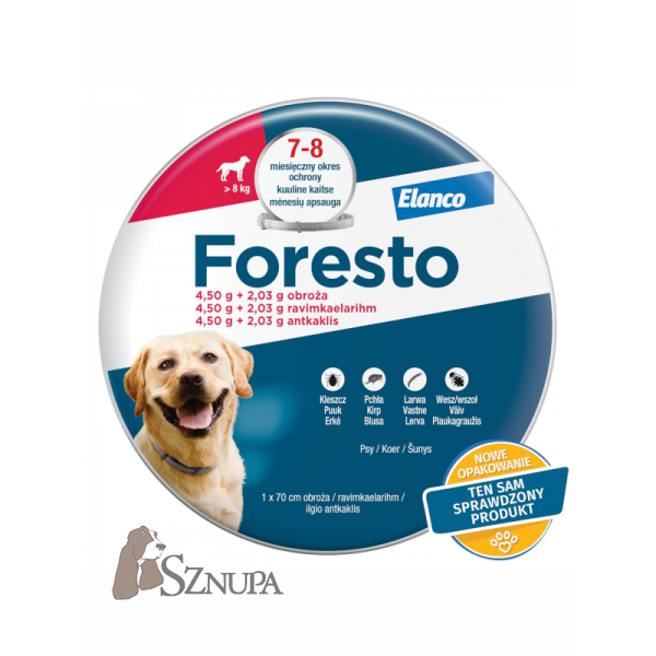 ELANCO FORESTO OBROŻA DLA PSÓW DUŻYCH 70CM