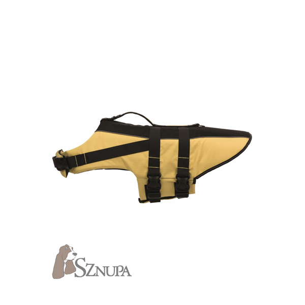 TRIXIE (30129) KAMIZELKA RATUNKOWA (KAPOK) DLA PSA ROZ. XL 60-96CM - CZARNO/ŻÓŁTA