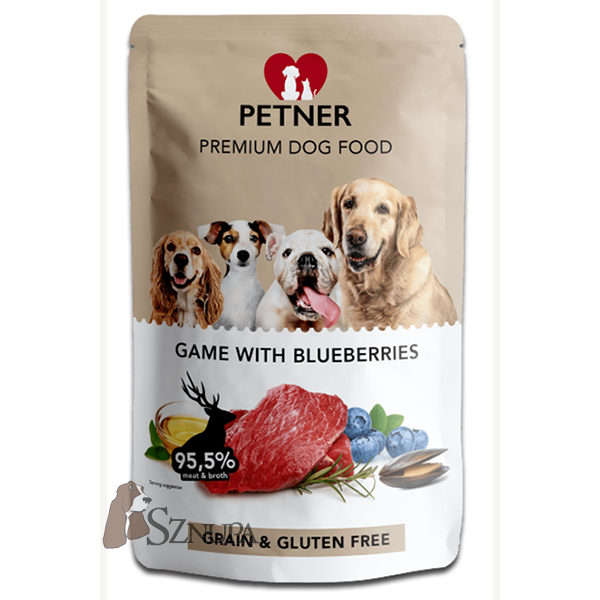 PETNER POUCH GAME WITH BLUEBERRIES - 500G x 5