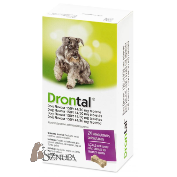 DRONTAL PLUS FLAVOUR 24 TAB. - ŚRODEK PRZECIW PASOŻYTOM