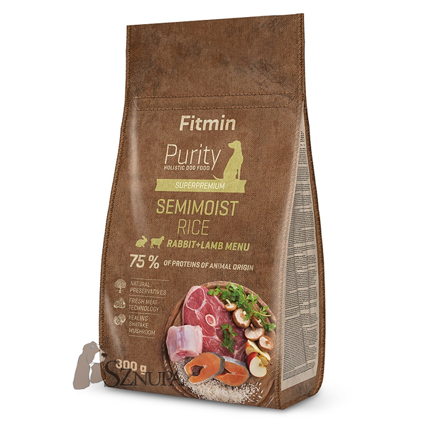 FITMIN DOG PURITY SEMIMOIST RABBIT & LAMB - 4KG