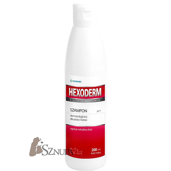 EUROWET HEXODERM SZAMPON DLA PSA I KOTA 200ML
