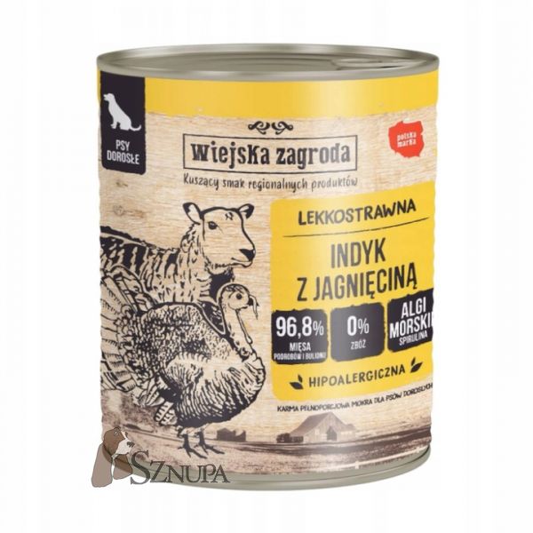 WIEJSKA ZAGRODA INDYK JAGNIĘCINA - 800G