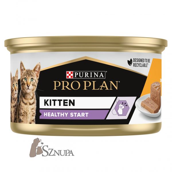 PRO PLAN PUSZKA BABY KITTEN HEALTHY START Z KURCZAKIEM - 85G