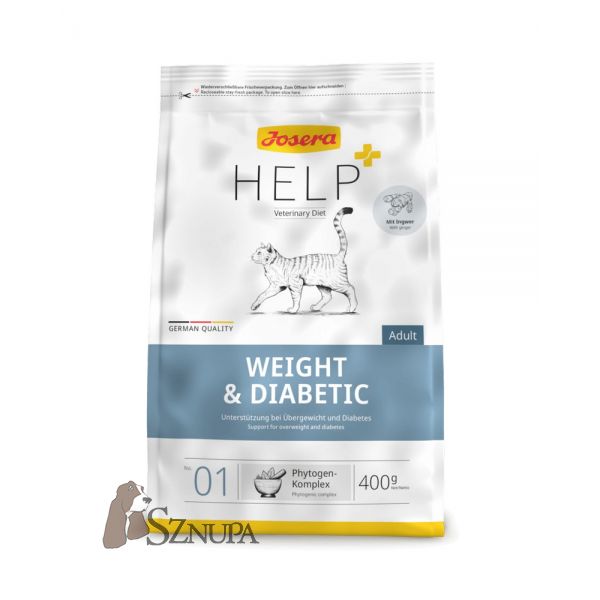 JOSERA HELP WEIGHT & DIABETIC CAT DRY - 400G