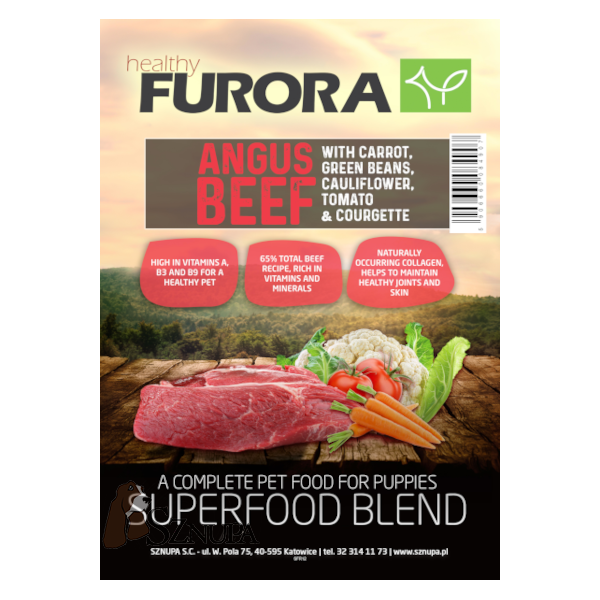 FURORA SUPERFOOD PUPPY 65% MIĘSA WOŁOWEGO - 2KG