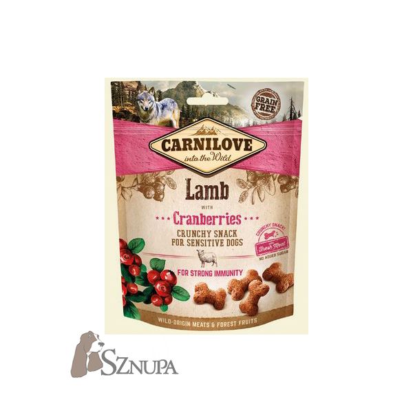 CARNILOVE CRUNCHY SNACK LAMB CRANBERRIES FRESH MEAT - 200G