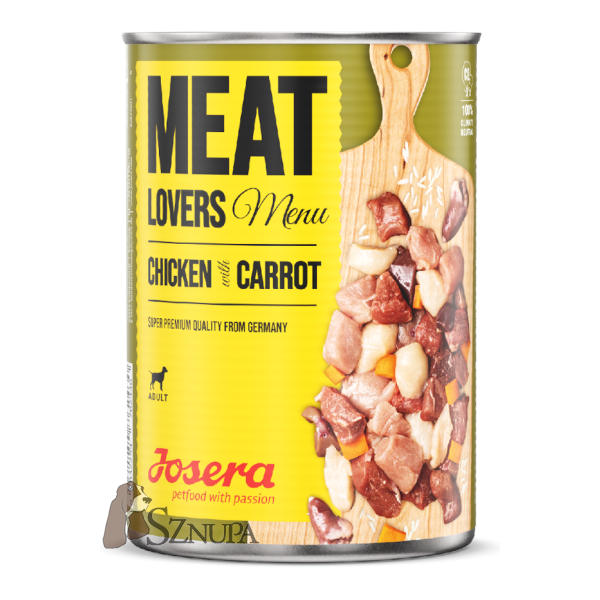 JOSERA MEAT LOVERS MENU CHICKEN WITH CARROT - 400G