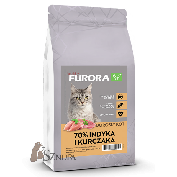FURORA CONNOISSEUR KOT DOROSŁY INDYK Z KURCZAKIEM - 1,5KG