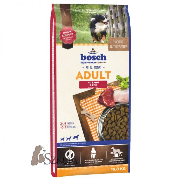 BOSCH ADULT LAMB & RICE - 15KG