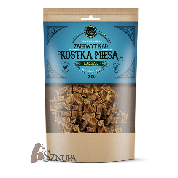 HAPPY SNACKY ZACHWYT NAD KOSTKĄ MIĘSA Z KURCZAKA 70G