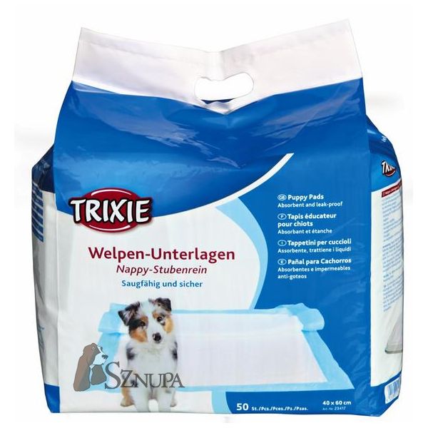 TRIXIE (23417) PODKŁADY HIGIENICZNE DLA SZCZENIĄT 40X60 50SZT./OPAK