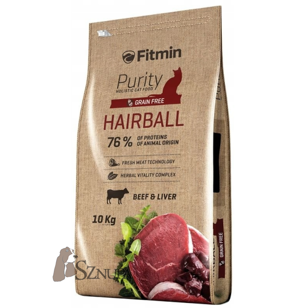 FITMIN CAT PURITY HAIRBALL - 10KG