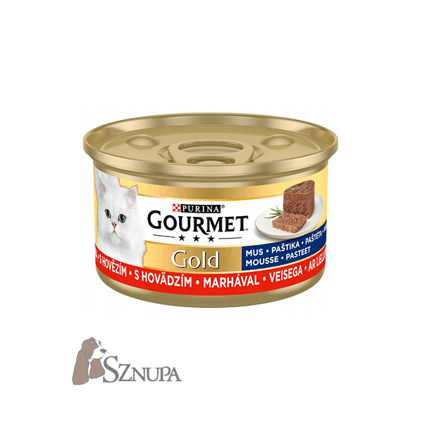 GOURMET GOLD MUS WOŁOWINA - 85G x 12