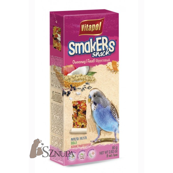 VITAPOL SMAKERS DLA PAPUŻKI FALISTEJ OWOCOWY 2x90G