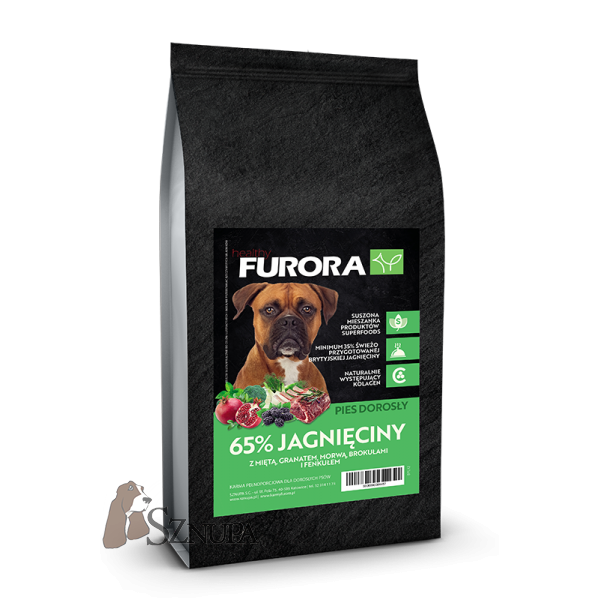 FURORA SUPERFOOD 65% BRYTYJSKIEJ JAGNIĘCINY - 24KG (12KGx2)