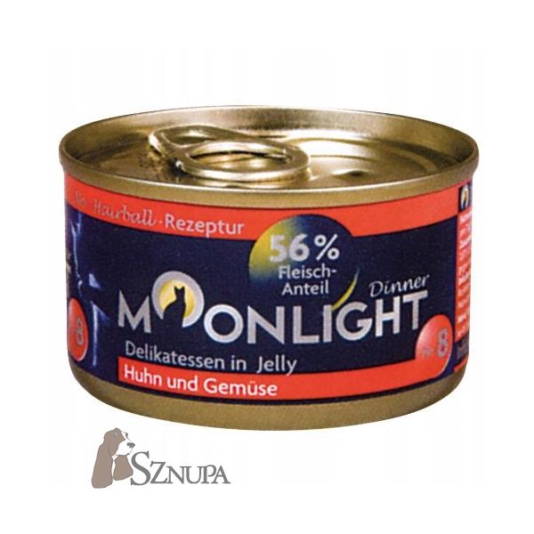 MOONLIGHT 8 KURCZAK WARZYWA W GALARECIE - 80G