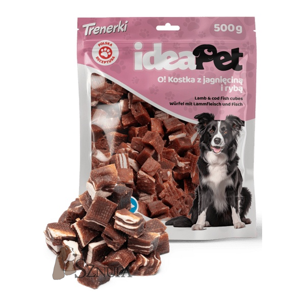 IDEAPET KOSTKI Z JAGNIĘCINĄ 500G
