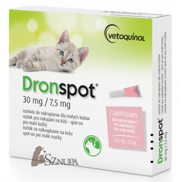 DRONSPOT DLA MAŁYCH KOTOW 2x0,35ML