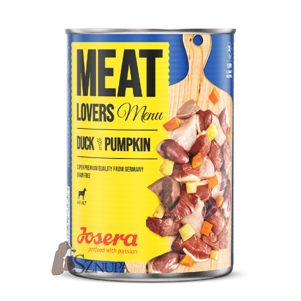 JOSERA DOG MEAT LOVERS MENU DUCK WITH PUMPKIN - 800G