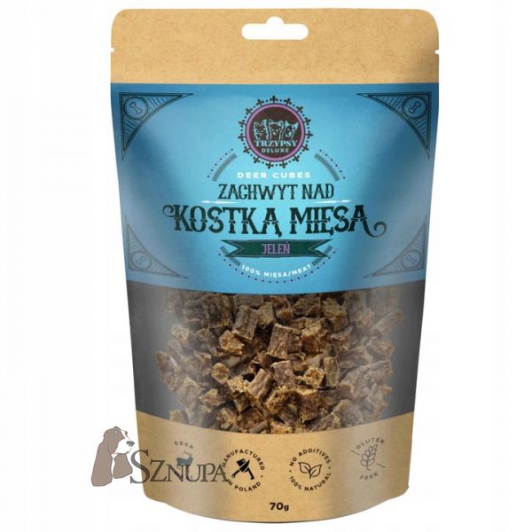 HAPPY SNACKY ZACHWYT NAD KOSTKĄ MIĘSA Z JELENIA 70G