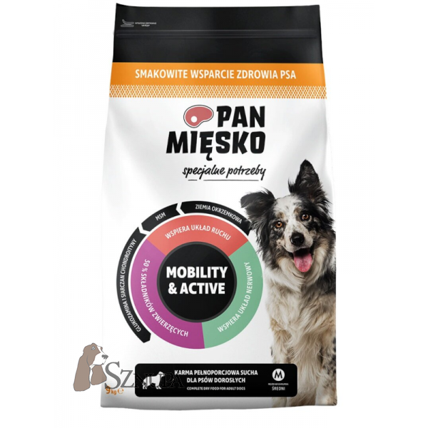 PAN MIĘSKO SPECJALNE POTRZEBY MOBILITY & ACTIVE M - 9KG