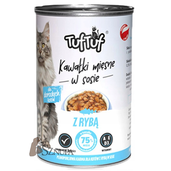 TUFTUF CAT CANS Z RYBĄ - 415G