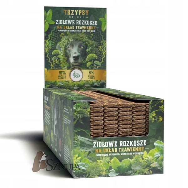 HAPPY SNACKY ZIOŁOWE ROZKOSZE Z KRÓLIKA UKŁAD TRAWIENNY 1SZT - 70G