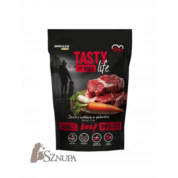 BIOFEED TASTY DOGS LIFE WOŁOWINA - 500G