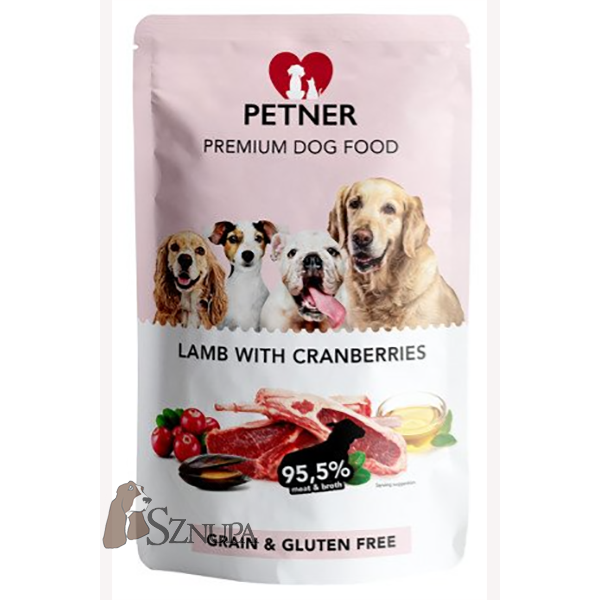 PETNER POUCH LAMB WITH CRANBERRIES - 500G