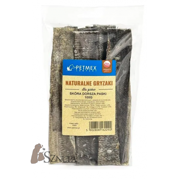 PETMEX CIASTKA ZE SKÓRY DORSZA 100G