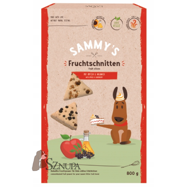 BOSCH SAMMY'S FRUIT SLICES - OWOCOWE TRÓJKĄTY 800G