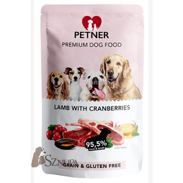 PETNER POUCH LAMB WITH CRANBERRIES - 500G x 5