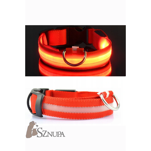 OBROŻA REGULOWANA 35-40CM LED - CZERWONA