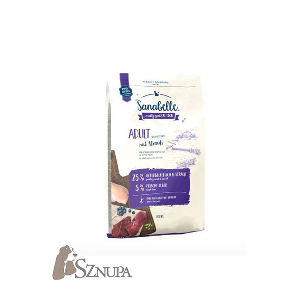 BOSCH SANABELLE ADULT STRUŚ - 10KG